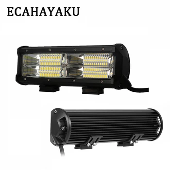 

ECAHAYAKU 2pcs 9 inch Led work Light Bar 144W Flood Spot beam 12 24V Car styling Truck 4x4 Off Road ATV Boat Driving Extra Lamp