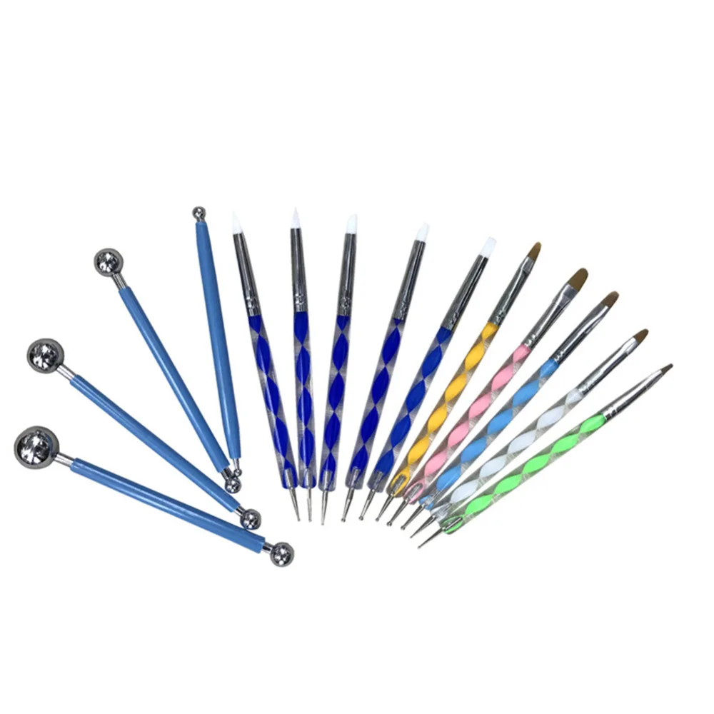 14pcs Pottery Modelling Tool Smooth Detail Sculpey Polymer Clay Stylus