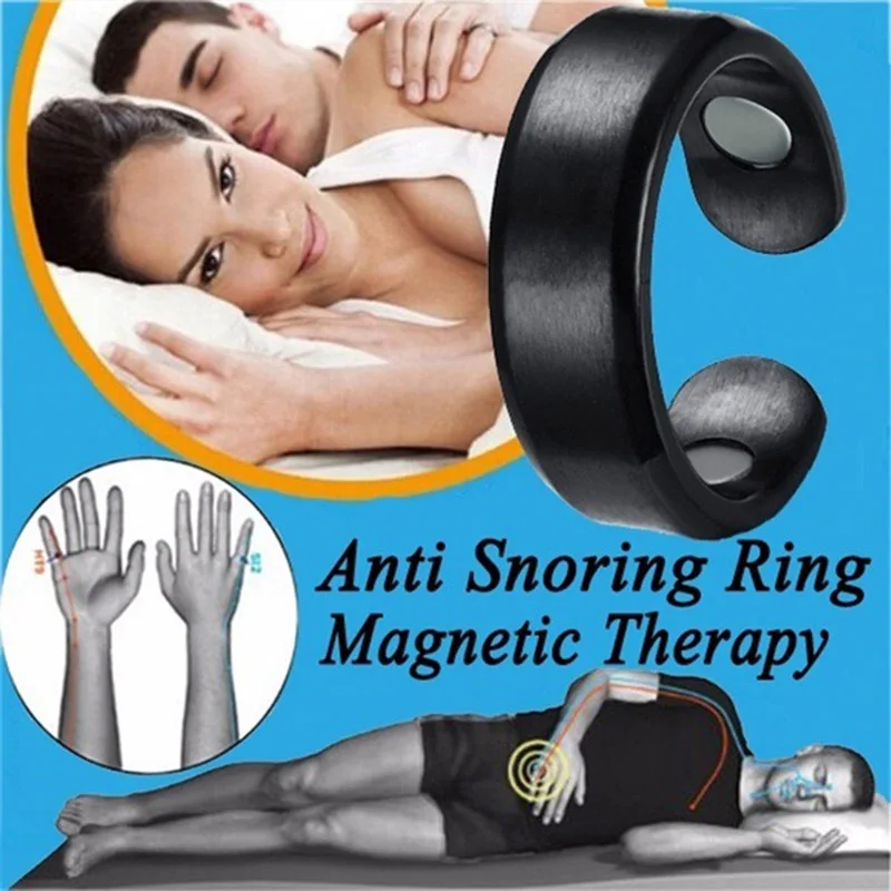 Acupressure Anti Anti Snore Ring Magnetic Therapy Acupressure Treatment Against Snoring Device Snore Stopper Finger Ring Sleep