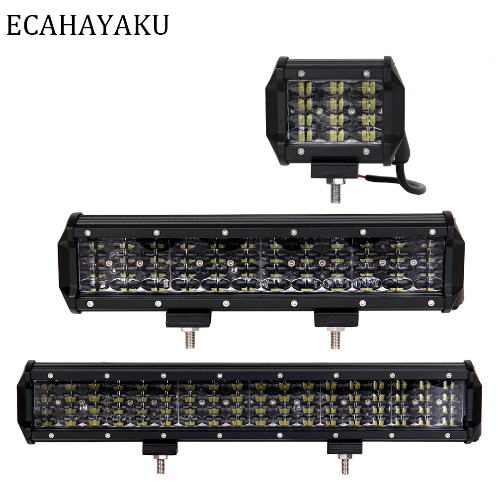 

ECAHAYAKU 1 PCS 4" LED Bar for Offroad Car 4WD Truck Tractor Boat Trailer 4x4 SUV ATV 12V 24V Combo LED Light Bar LED Work Light