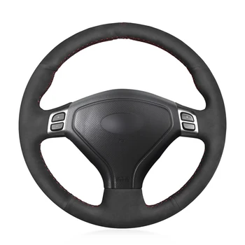 

Hand-stitched DIY Black Suede Leather Car Steering Wheel Cover for Subaru Forester 2004-2006 Outback 2004 2005 Legacy 2004-2006