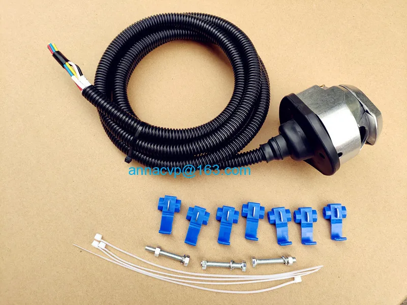 7pin trailer plug socket pre-wired cable  (6)