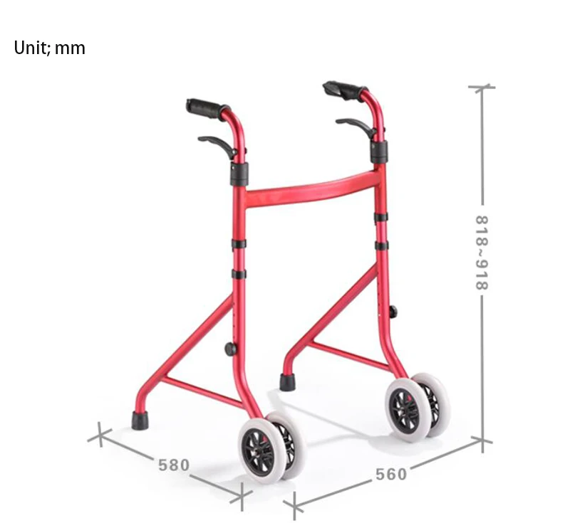 HANRIVER The new type of home - type elderly light fold-folding aid for walking walkers with wheelchairs and wheelchairs 5