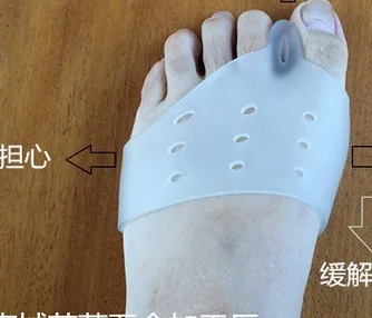 

High heels Daily use Pumps Biological silicone Hallux valgus orthosis Toe separator Toe corrector Forefoot pad