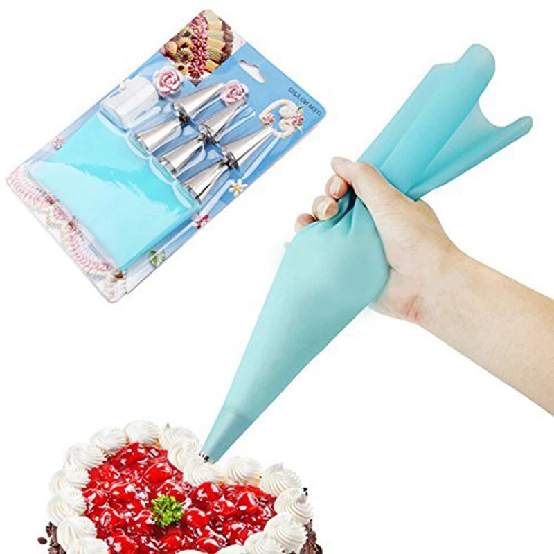20 Inch Piping Bags Eusable, 2 Pcs Silicone Pasty Bags Set
