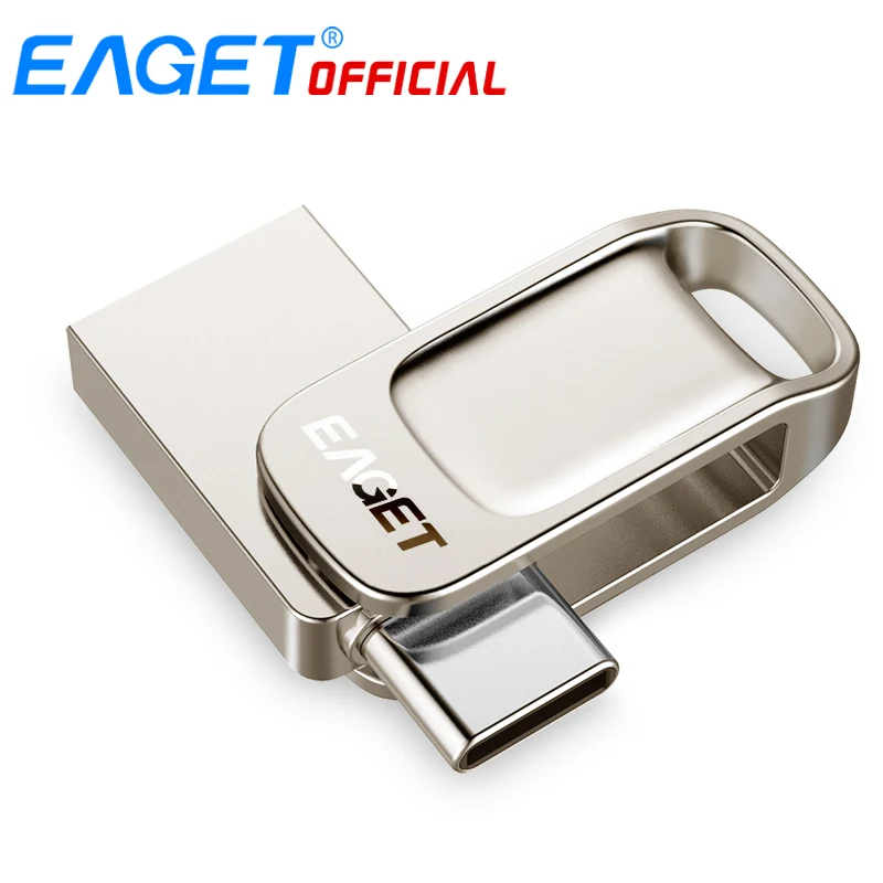 

Eaget CU31 OTG USB3.1 Flash Drive Mini Flash Disk Type-C High Speed Pendrive 16G 32G 64G 128G Type-C Interface USB Flash Drives