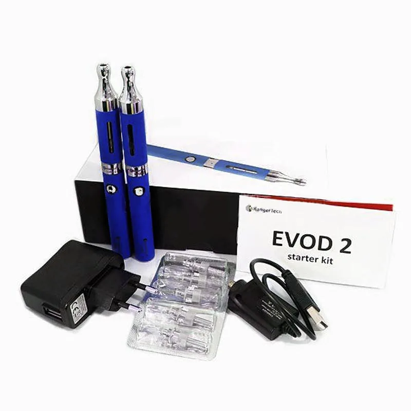 Новый оригинальный стартовый комплект Kanger EVOD 2 с емкостью Evod 650 мАч двойной Evod2 7