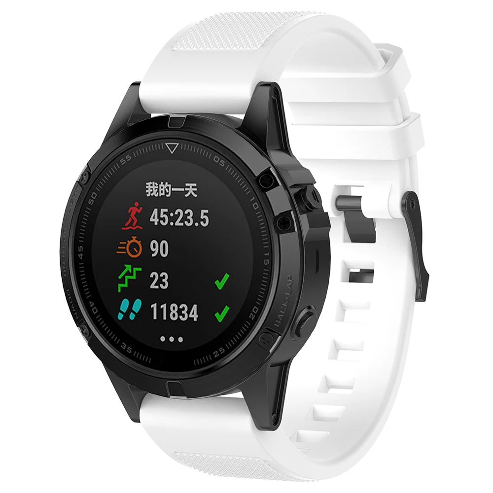 Силиконовый умный ремешок для часов ремешок на запястье ремешок для Garmin Fenix 5X5 5S Plus 3 3HR Forerunner935 Quatix5 сапфир приближение S60