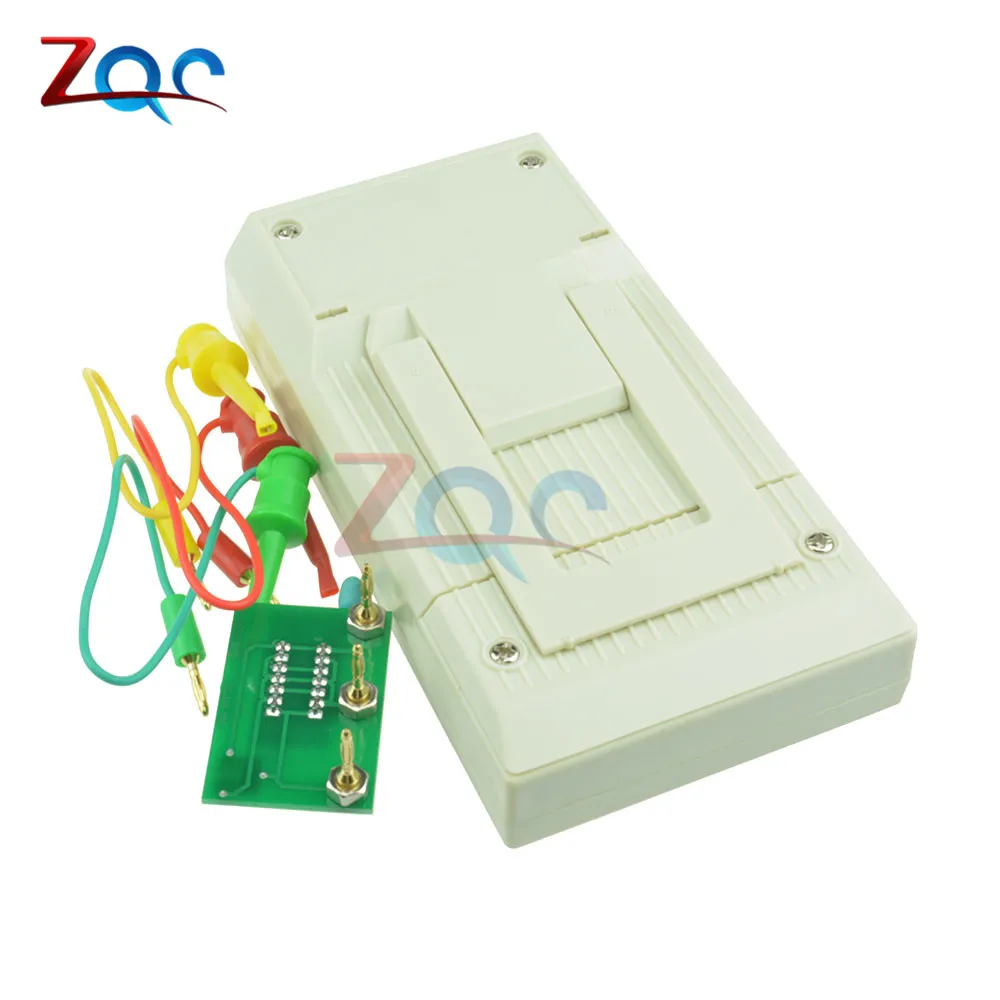 MK-328 Tester Transistor Inductance Capacitance Resistance ESR Meter TEST MOS/PNP/NPN Automatic Detector with Clip Cable 2