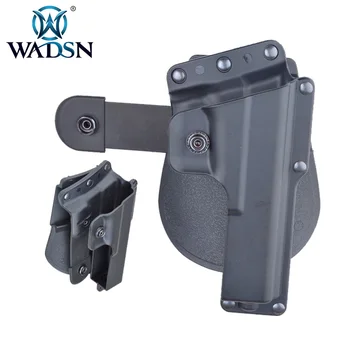 

WADSN Tactical Rotating Paddle Holster For Glock 17 glock 18C Concealment 360 Degree Rotation Holsters WEX361 Hunting Accessory