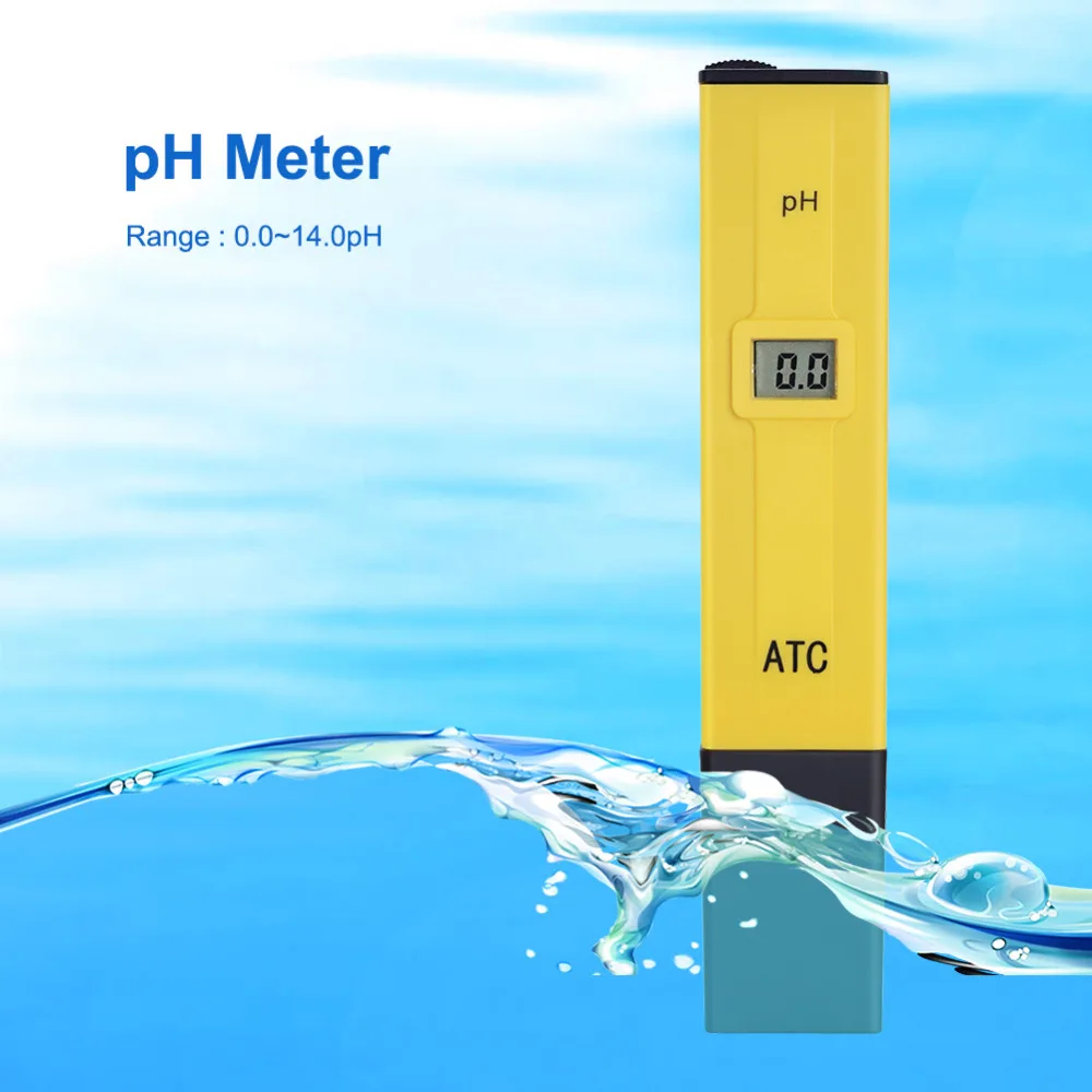 NEW Metal Probe Digital pH Test Pen Portable pH Meter Water Quality