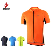 Arsuxeo майка для велосипедистов дышащая рубашка Спортивная мужская короткий рукав быстросохнущая MTB дорожный велосипед рубашка для езды