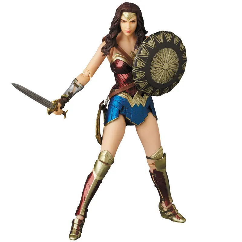 Justice League Mafex Batman Maf 056 Flash 058 Wonder Woman 048 Superman 057 Spiderman 047 Actionfigur Spielzeugpuppe (12)