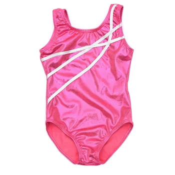 

3~12 Years One-Piece Ballet Dancewear Kids Girls Gymnastics Leotards Ballet Dance Wear Tank Bodysuit Costumes