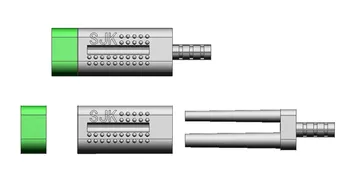 

1000pcs Dental Lab Use Double Twin Master Pins with Sleeves and Rubber Caps On Stone Model Work Dowel Pin With Pindex