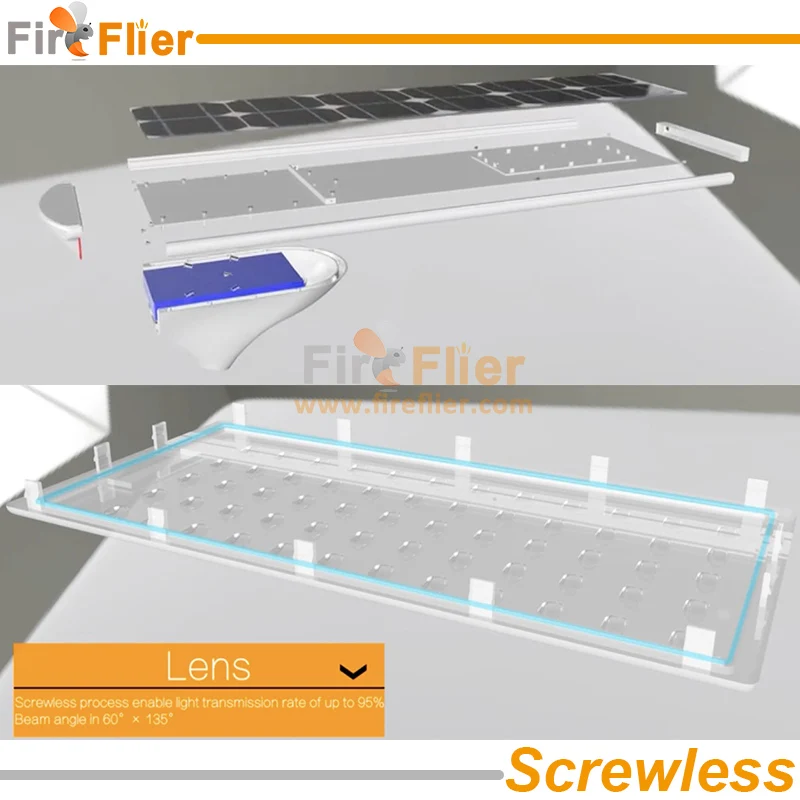 solar led street light screwless