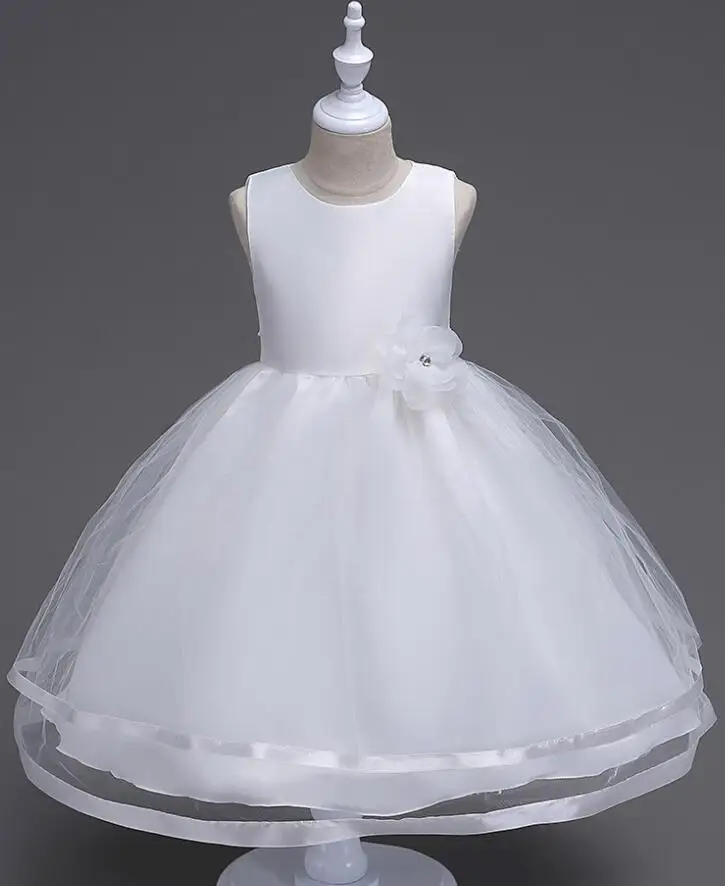 Летние платья для малышей, для девочек, для девочек в цветочек элегантное Платье для вечеринки свадебное платье детей Костюмы 14 От 10 до 12 лет