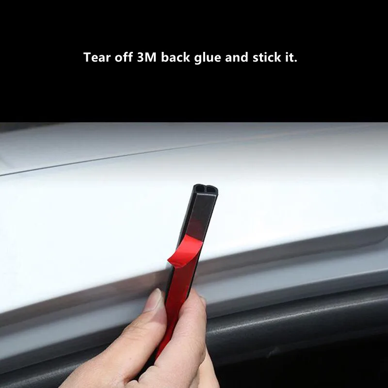 

Car Stickers Door Seal Strips Sticker Rubber Sound Insulation for Porsche cayenne macan 911 panamera 997 996 918 955 Accessories