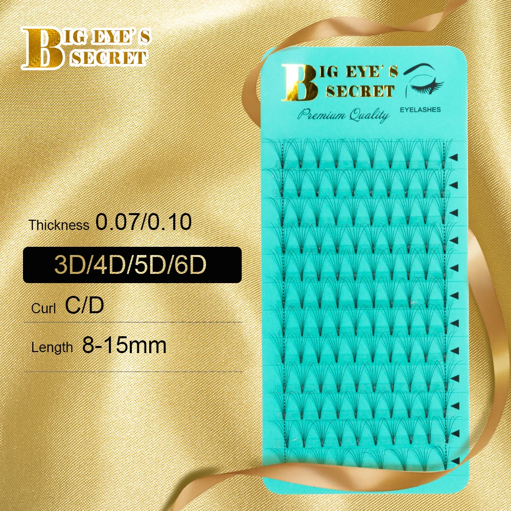 Big eye's secret от 8 до 15 C D изгиб короткий стержень готовые Искусственные ресницы
