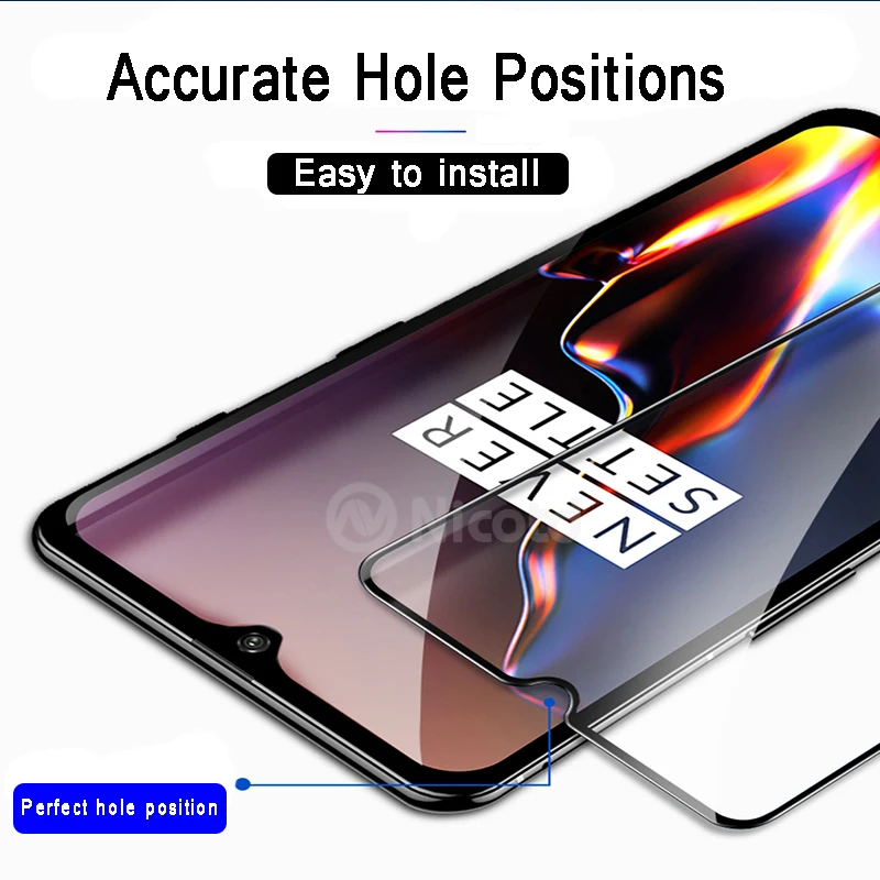 Nicodd для Oneplus 6T 5D Закаленное стекло пленка для 1+ 6 One plus 5 Полное покрытие Защита экрана для One plus 5T 1+ 5T закаленное стекло
