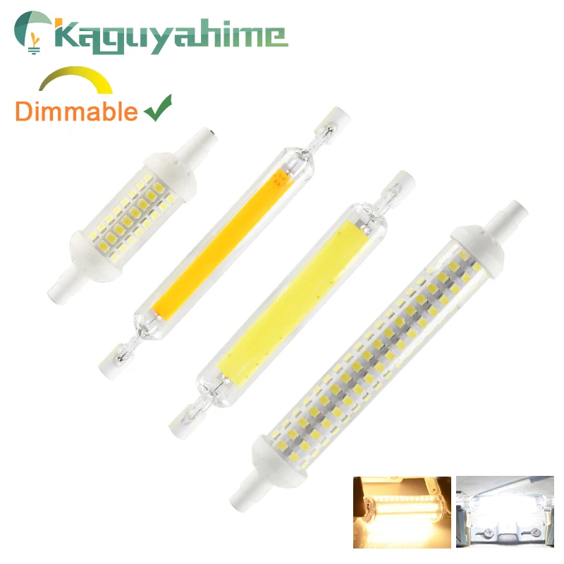 Kaguyahime 78mm 118mm 135mm R7s LED Dimmable Bulb COB Lamp 110V 220V SMD 2835 Replace Halogen Light Spotlight R7S | Лампы и освещение
