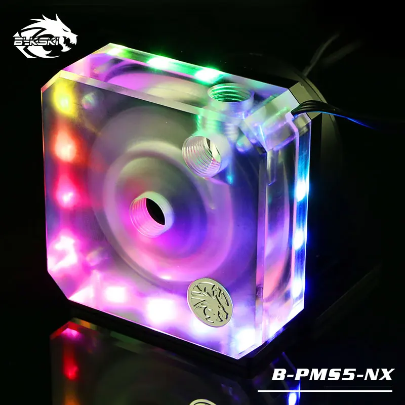 

Bykski B-PMS5-NX, RBW lighting PWM Automatic Pumps , D5 Series Flow Rate 1100L/H , Odistance 3.8 meter