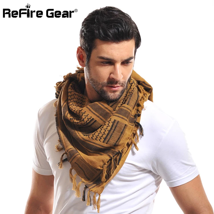 mens scarf for summer Arab Square Military Tactical Scarf Men Thicken US Soldier Army Combat Scarves Keffiyeh Shawl Veil Paintball Arabic Scarf 110cm mens dress scarf