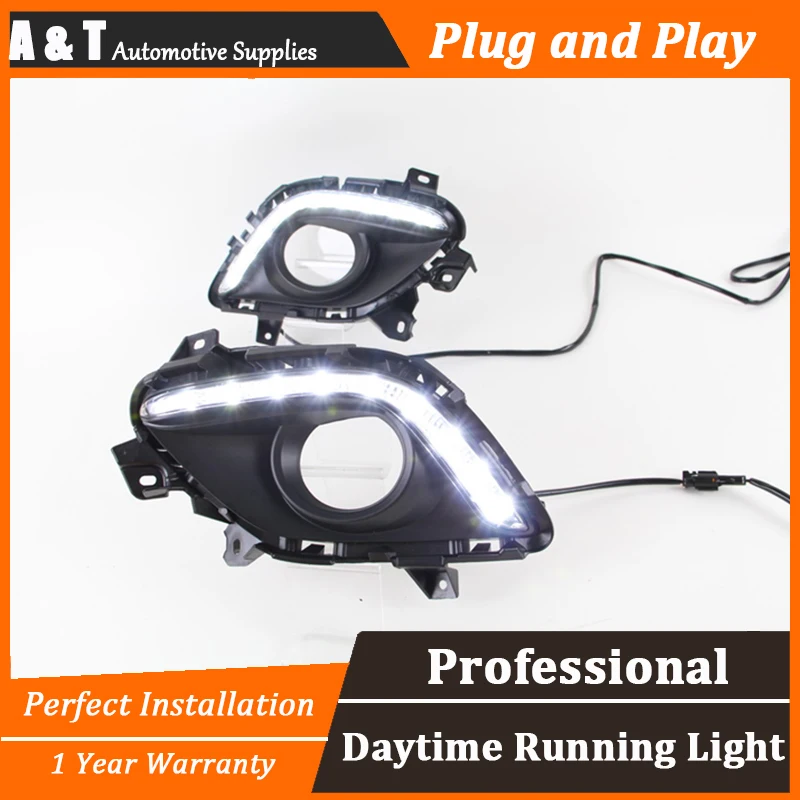 A T car styling For Megane LED DRL For Megane led fog lamps daytime running light