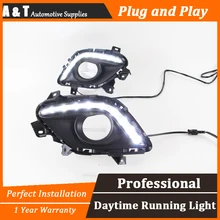 A&T car styling For Megane LED DRL For Megane led fog lamps daytime running light High brightness guide LED DRL
