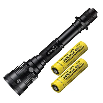 NITECORE MT42 1800 LMs CREE XHP35 HD светодиодный уличный охотничий поисковый фонарь с 18650 аккумуляторами