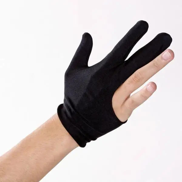 3 пальца перчатка для левой руки pandex кий для снукера бильярда перчатка для левой руки открытый три пальца аксессуар для унисекс лайкра ткани