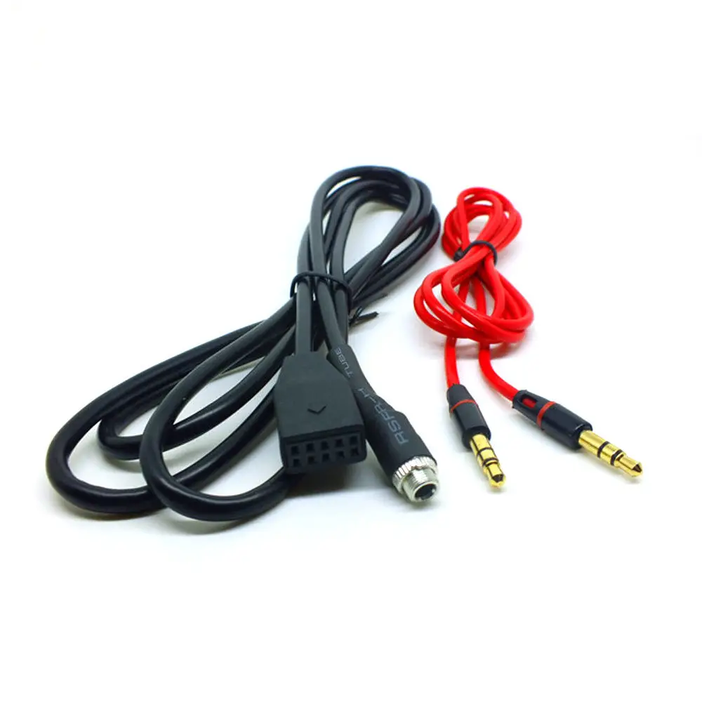1set  Car AUX In Input Interface Adapter 3.5mm MP3 Cable For BMW E39 E53 X5 E46