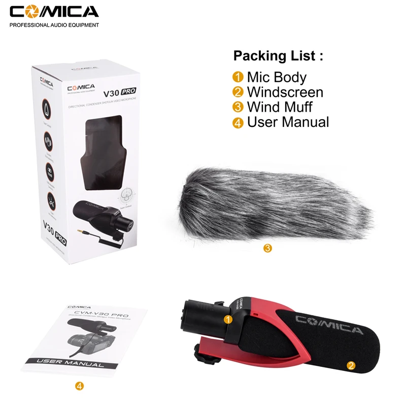 Comica V30 PRO Video Microphone Directional