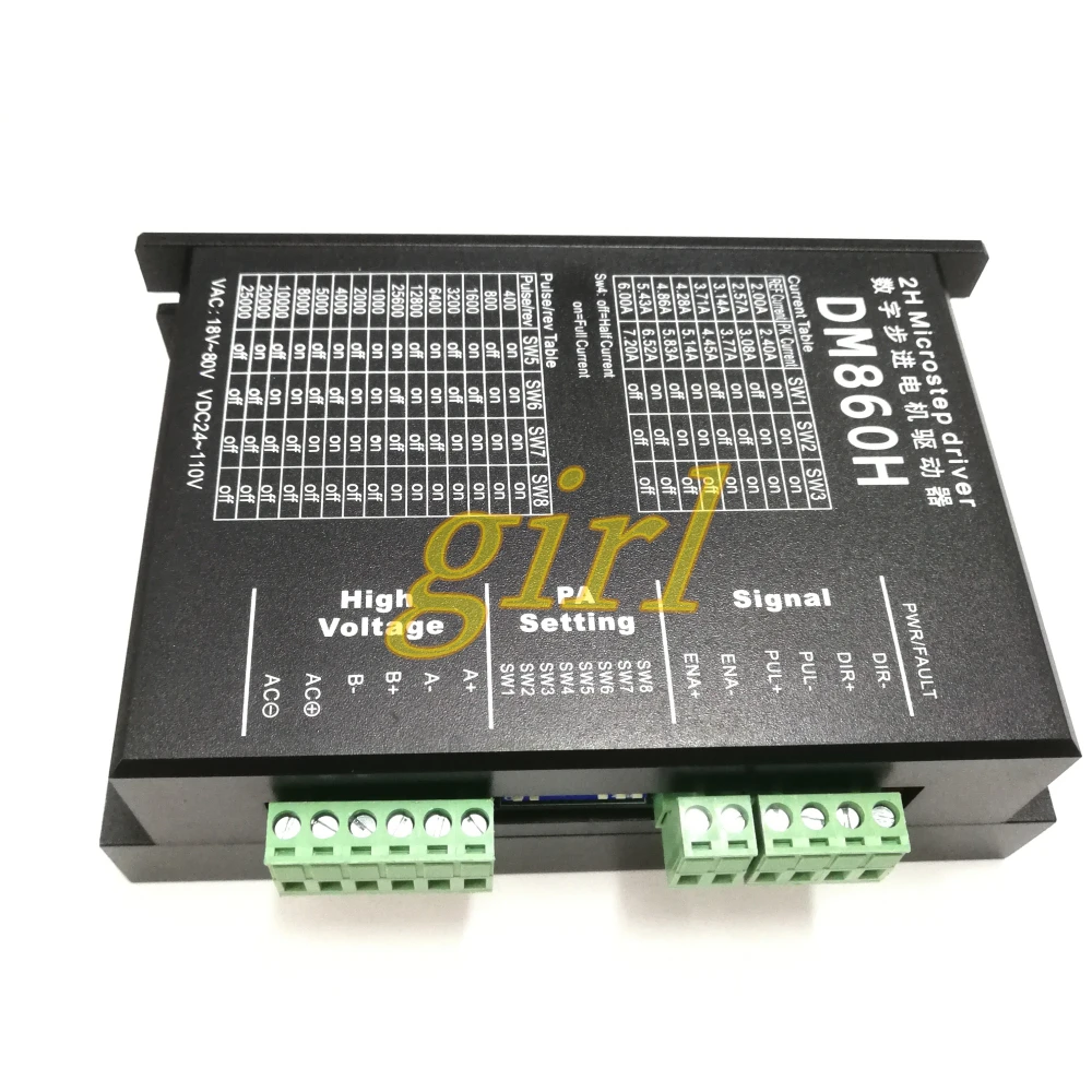 

57/86 two phase stepping driver ZD-2HA860 7.2A high current 128 segment DMA860H can be replaced