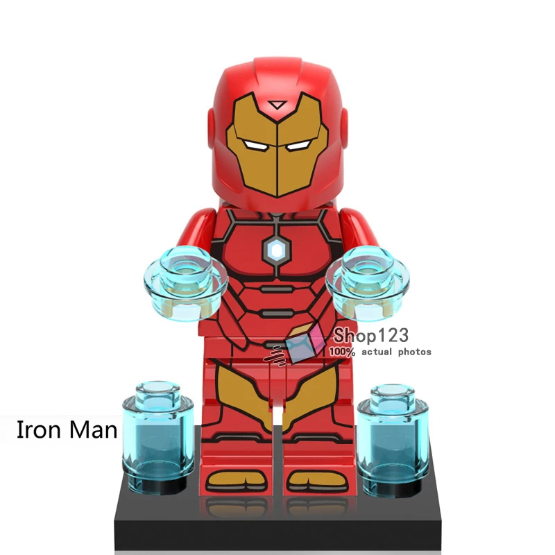 

Iron Man Red Hulk Single Sale Red She-Hulk Spider Boy Super-Adaptoid Super Heroes Building Blocks For Children XH545
