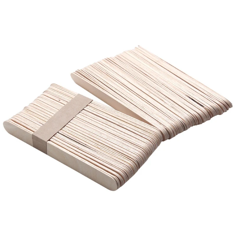 10/100Pcs Wiping Wax Stick Mask Stick Ice Cream Stick Hair Removal Wax Stick Hair Removal Tools