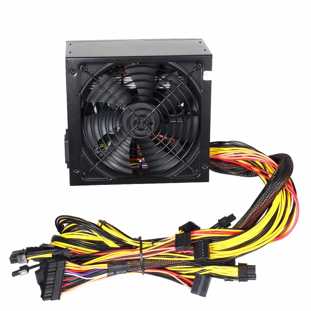 New 1600W 170-240V ATX Gold Mining Power Supply SATA IDE 6 GPU for ETH Ethereum EM88 New 1600W 170-240V ATX Gold Mining Power Supply SATA IDE 6 GPU for ETH Ethereum EM88