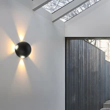 Светодиодный настенный светильник, алюминиевый наружный водонепроницаемый настенный светильник, садовый, для крыльца, патио, в сторону, для передней двери, настенный светильник, светильник BL06