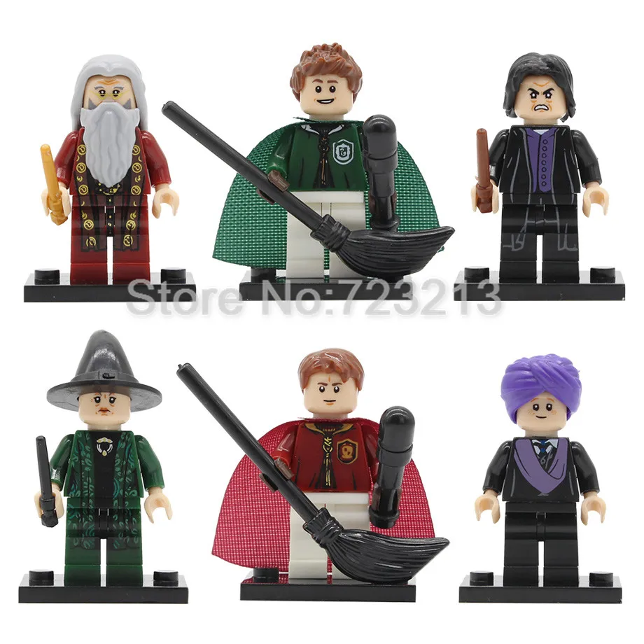 

Single Harry Potter the Philosopher's Stone Figure Professor Snape McGonagall Quirrell Oliver Wood Building Blocks Brick toys