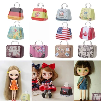 

Doll Toys Trunk Accessories For Barbie Blyth Azone Dollhouse Furniture Box Candy Box Cake Decoration Jewellery Box Gift Box Arts