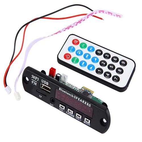 

Wireless Bluetooth 12V MP3 WMA Decoder Board Audio Module TF USB Radio for Car