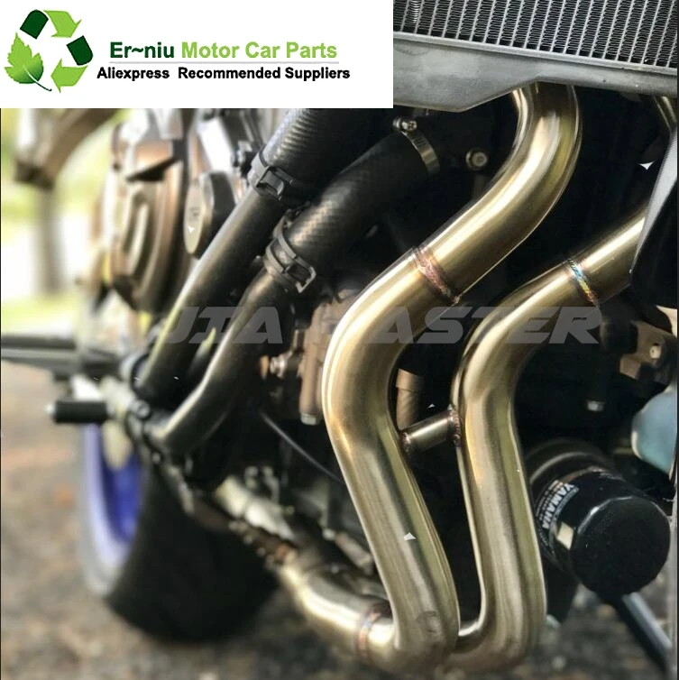 

mt07 Motorcycle Exhaust contact middle pipe connector for YAMAHA MT-07 FZ-07 2014 to 2016 slip-on