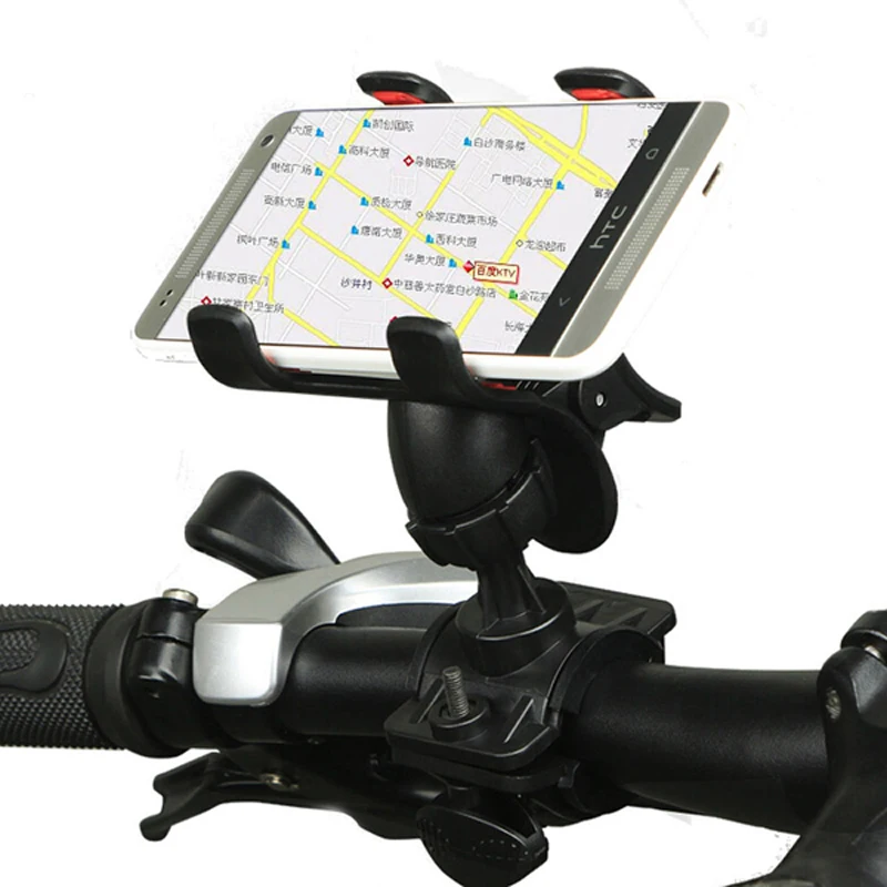 Universal Phone Bicycle Holder MTB Motorbike Handlebar Mount Clip Rack for iPhone Samsung Galaxy Sony HTC Google Nexus Xiao mi | Мобильные