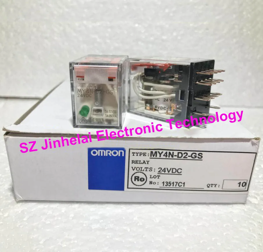 

MY4N-D2-GS New and original OMRON Intermediate relay 24VDC (substitution MY4NJ-D2-J)