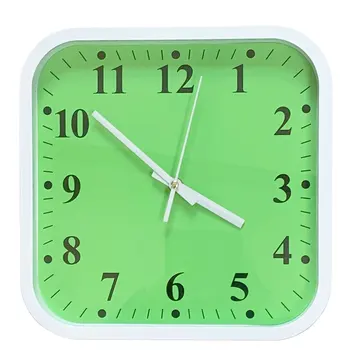 

B & B-Wall Clock square with fund Green