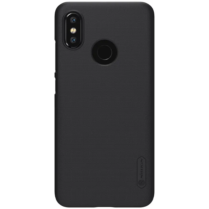 NILLKIN Xiaomi Mi 8 чехол матовый защитный чехол для телефона для Xiaomi Mi 8 Жесткий ПК задняя крышка с Xiaomi Mi 8 Розничная упаковка - Цвет: Черный