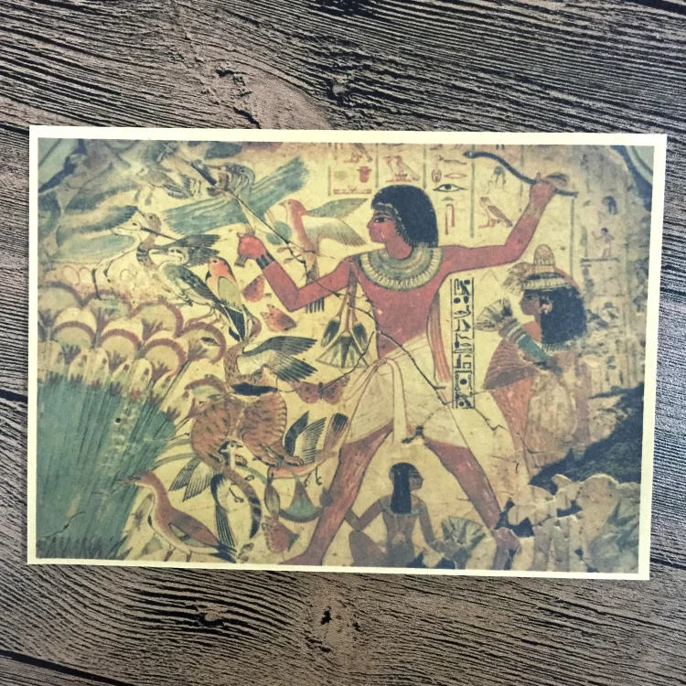 

Punk Ancient Egyptian murals Vintage Poster Paint Kraft Paper Retro Cafe Living Room Wall Art Crafts Sticker 42x30cm ZNP-B159