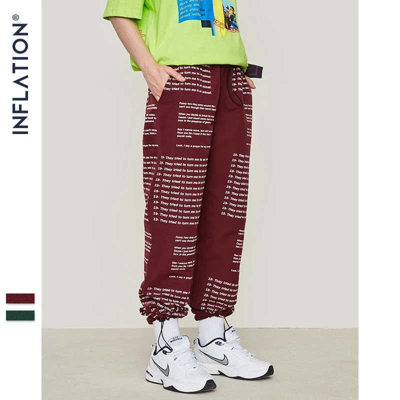 التضخم الكامل إلكتروني Sweatpants الرباط الكاحل السراويل الترنك 2019 الهيب هوب عارضة الذكور Tatical ركض السراويل 9347 S