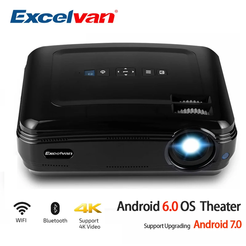 

Excelvan BL59 LED Projector 3500Lumen Android 6.0 Beamer Built-in WIFI Bluetooth Support 4K Video Proyector Full HD 1080P LED TV