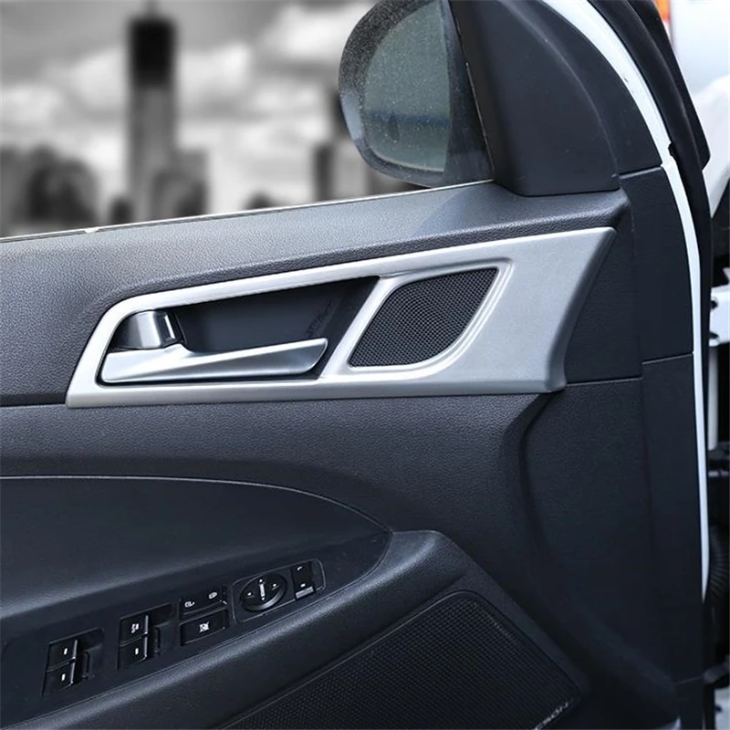 

Chromium Decorative Cup Window Control System Interior Fashion Bright Sequins Accessory Sticker 15 16 17 18 FOR Hyundai Tucson